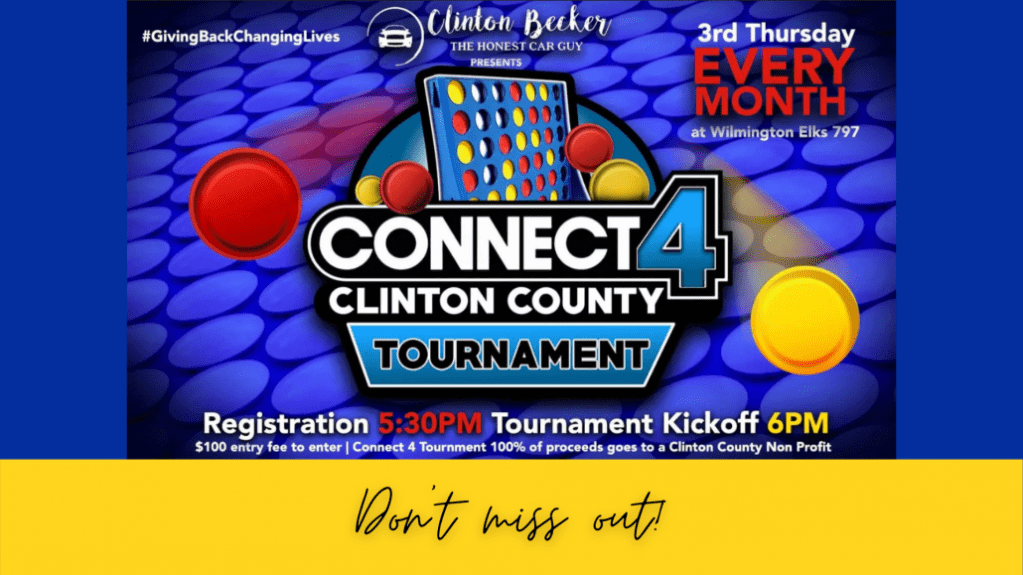 Connect 4 Clinton County Tournament flyer